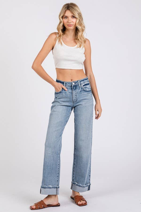 P1378X-ML SUPER SOFT TOUCH LOW RISE COMFORT BAGGY STRAIGHT