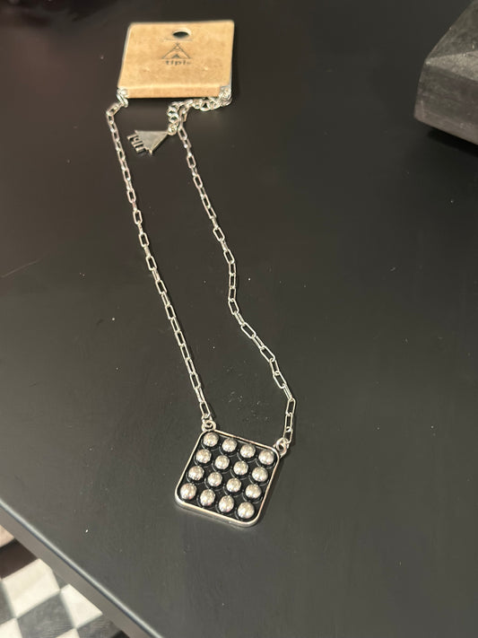 Dice studded necklace