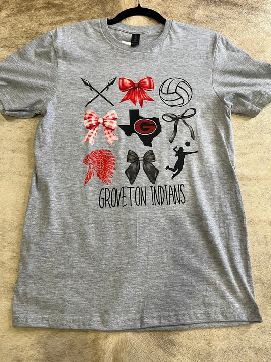 Groveton Indian Volleyball shirts