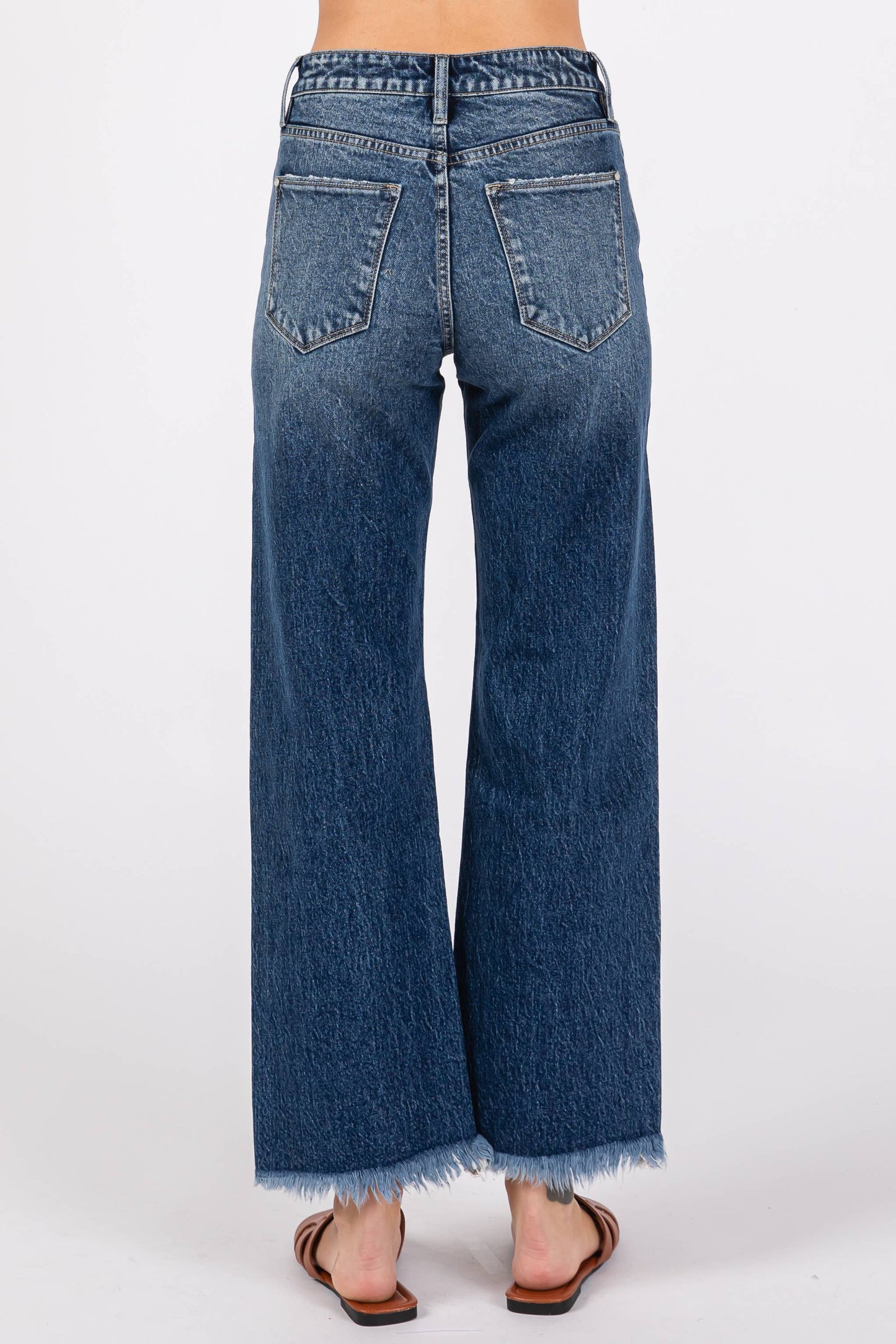 P1147W-DM HIGH RISE COMFORT STRETCH VINTAGE WIDE LEG JEANS