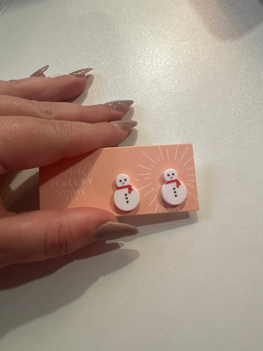 Cutie Snowman Earrings