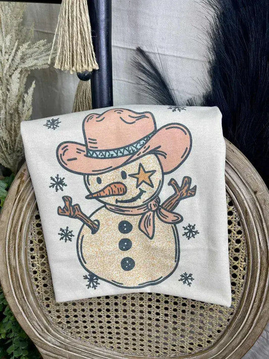 Western Snowman (Gildan Tee)