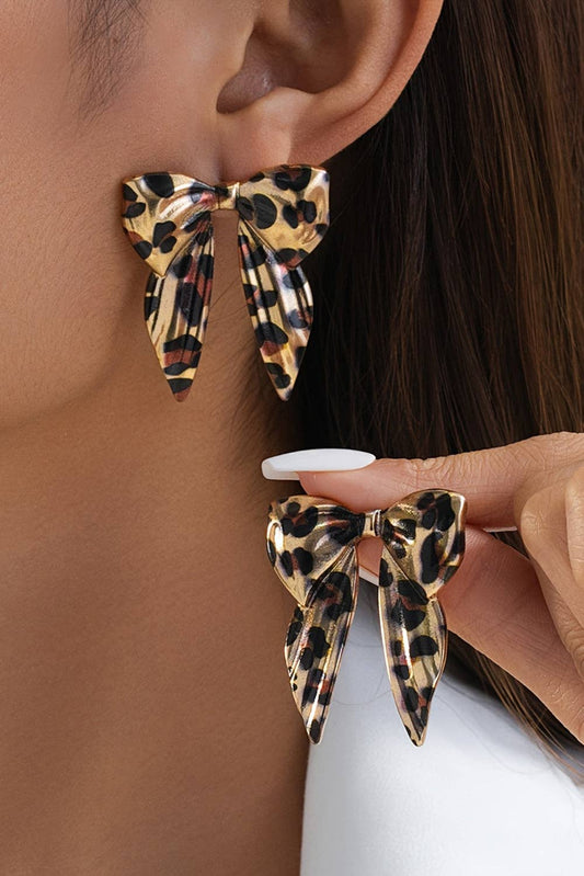 Golden Leopard Earrings